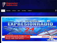 Tablet Screenshot of expresionradio.com